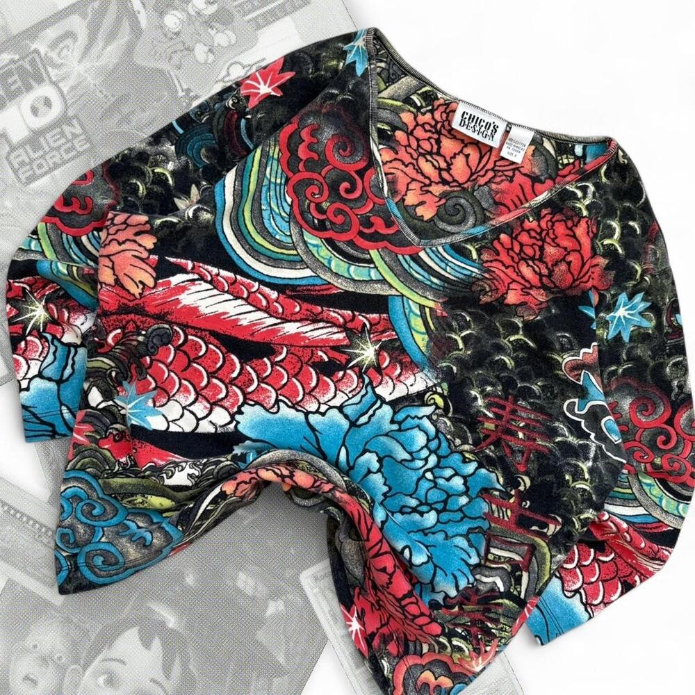 Y2k Chicos Graphic long‎ sleeve top